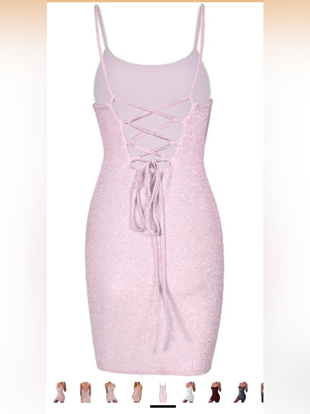 Pink Backless Dress - Picture 7 of 9